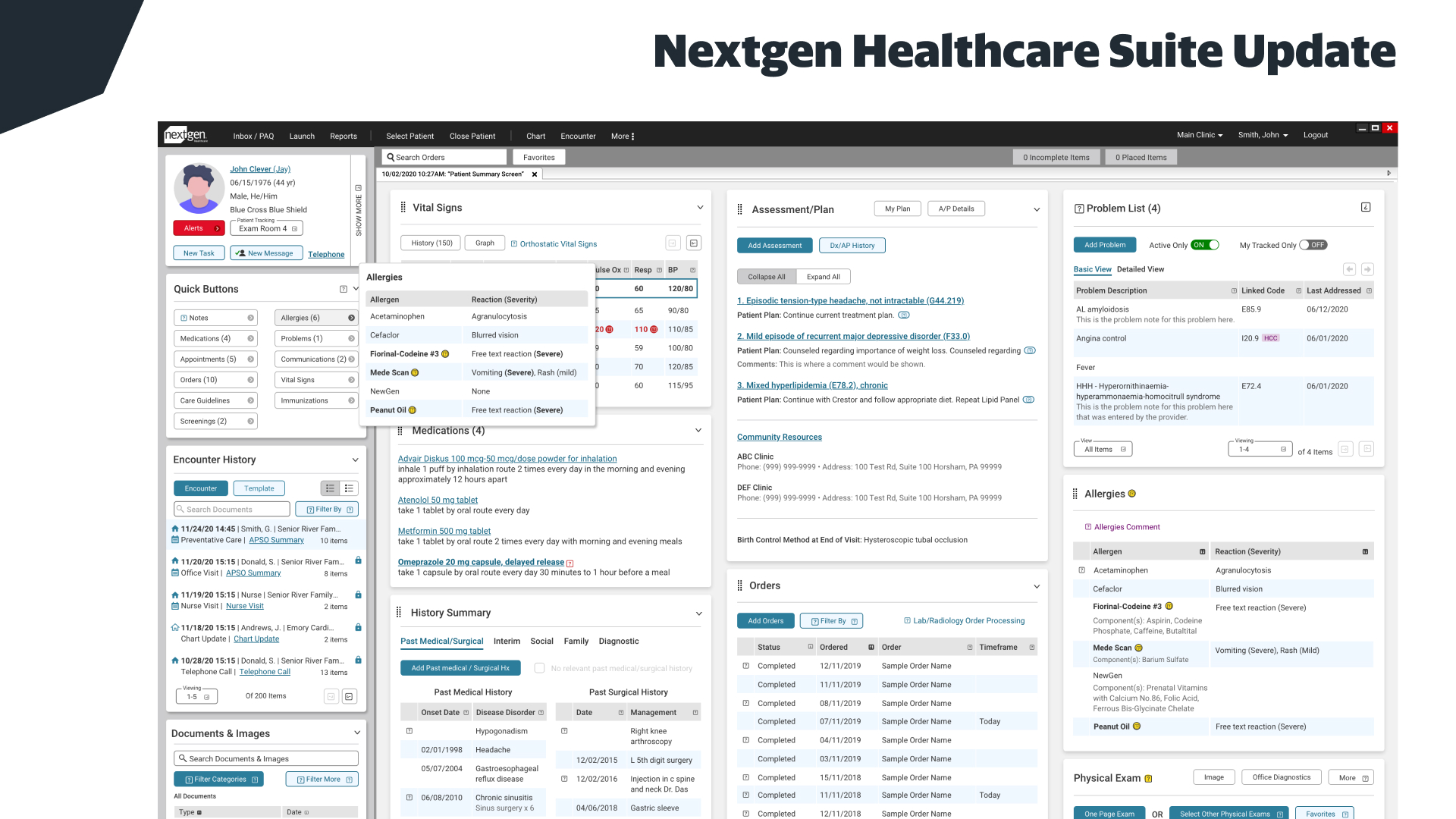 Nextgen Healthcare Suite Update